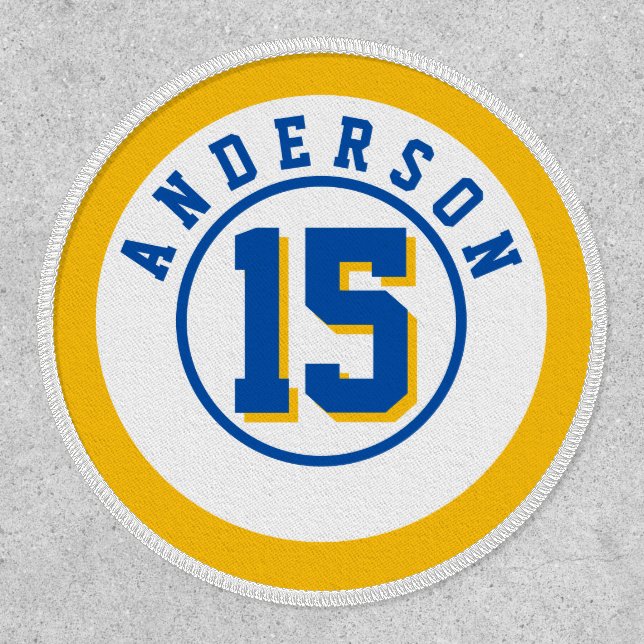 Sports Jersey Memorial Name and Number Patch (Front)