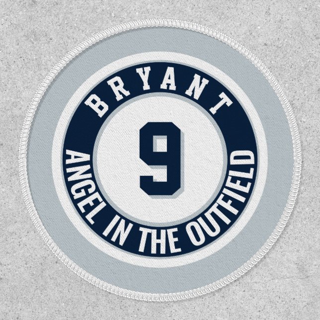 Sports Jersey Memorial Name and Number Patch (Front)