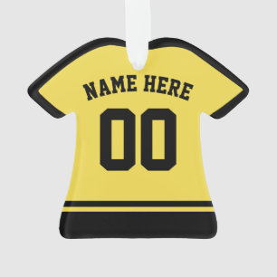 Sports Jersey Name & Number Ornament Template