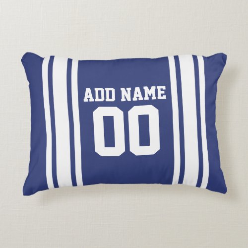 Sports Jersey with Custom Name and Number Accent Pillow