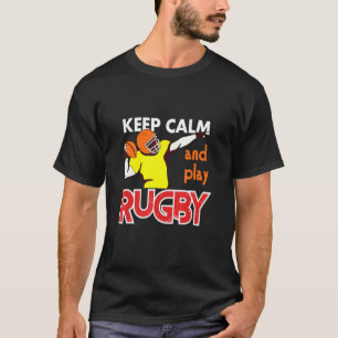 Sports Keep Calm And Play Rugby Tees Men Women