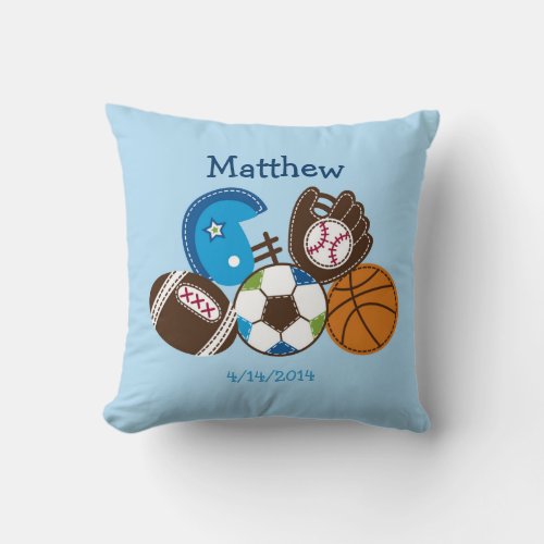 Sports Keepsake Pillow