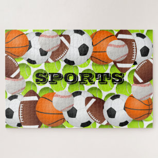Interactive Wooden Sports Stars Puzzles Fabulous Football Basketball Rugby  Educational DIY Puzzles Fabulous Gifts for Kids Adult