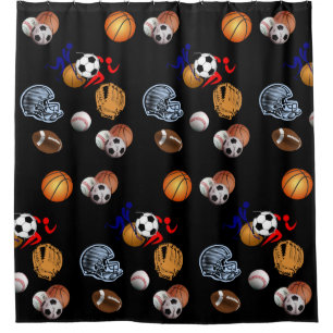 Sports Kids shower curtain