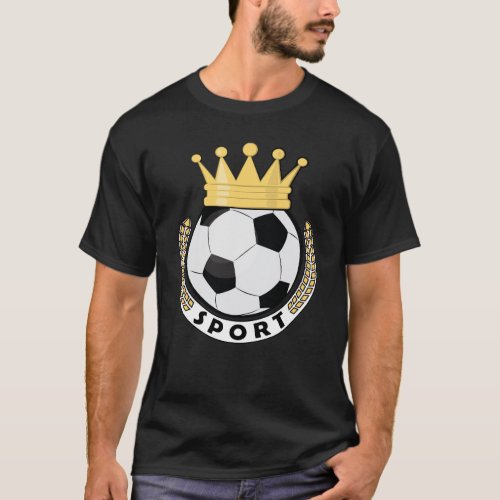 Sports King _ Football  Soccer T_Shirt
