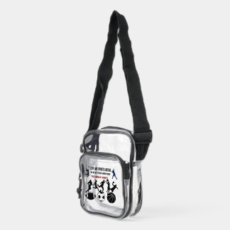 Sports Line Collection -  Clear Crossbody Bag