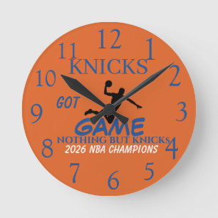 Sports Line Collection - Knicks Accessories- Round Clock