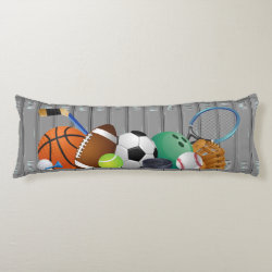 Sports Locker Design Body Pillow