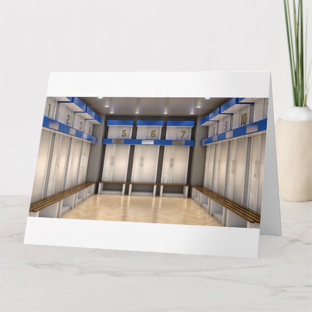 Sports Locker Room  Card (Front)