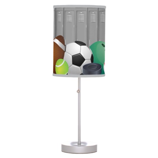 Sports Locker Room Design Table Lamp Shade (Front)