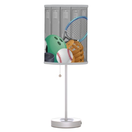 Sports Locker Room Design Table Lamp Shade (Right)