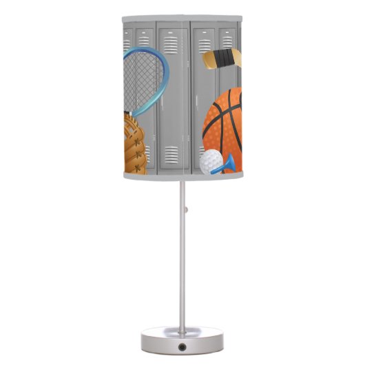 Sports Locker Room Design Table Lamp Shade (Back)