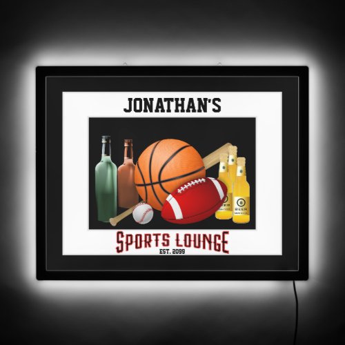Sports Lounge LED Sign