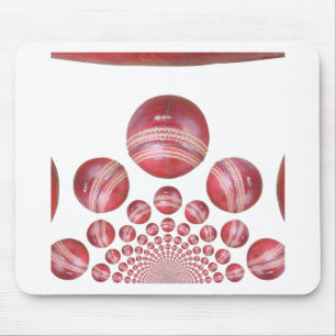 Sports Lover’s Cricket Ball Print Mouse Pad