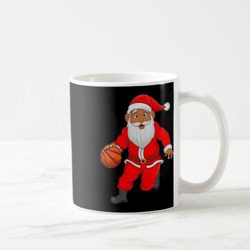 Sports Lover Santa Playing Basketball Christmas  Coffee Mug