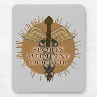 Sports Medicine Doctor Caduceus Mouse Pad