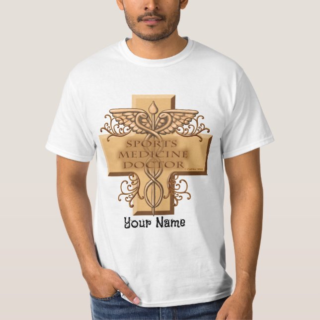 Sports medicine doctor cross T-Shirt (Front)