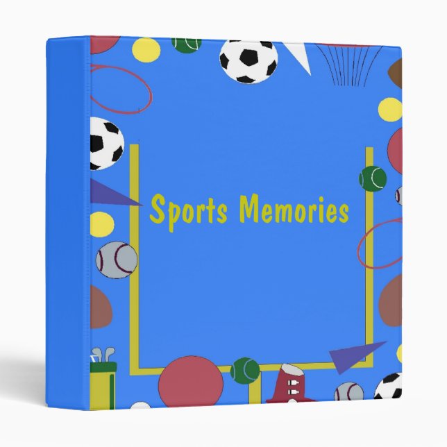 Sports Memories 3 Ring Binder (Front/Spine)