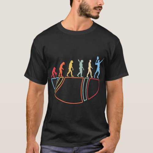 Sports Motif Retro Design Tennis Player Tennis T_Shirt