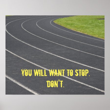 Sports Motivational Poster! Perfect For Runners Poster