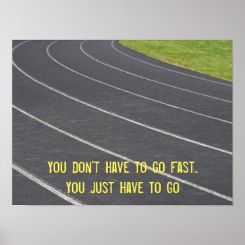Sports Motivational Running Poster by Sidelinedesigns at Zazzle