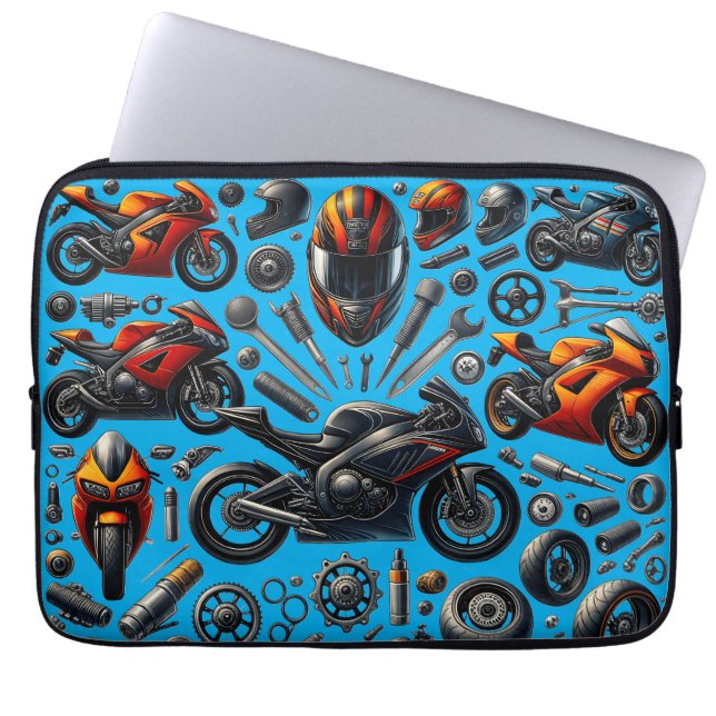 Sports Motorcycles: Speed and Performance Laptop Sleeve (Front)