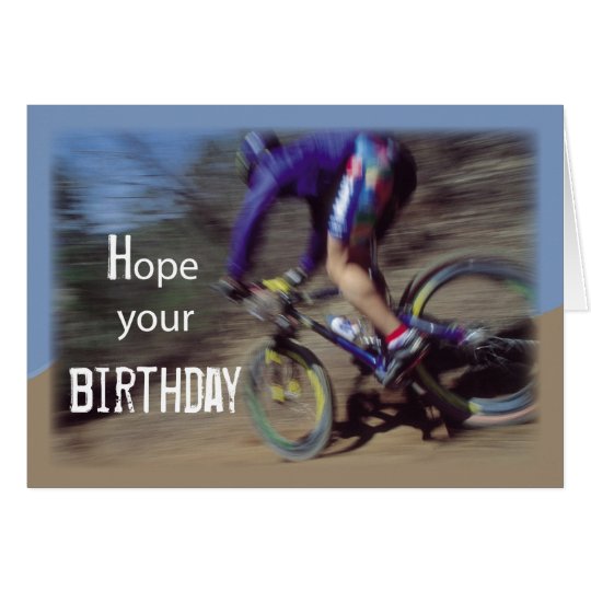 mountain bike birthday card