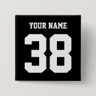 Sports Name and Number custom button