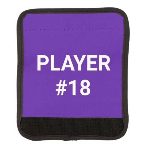 Sports Name Jersey Number Water Bottle Handle Wrap
