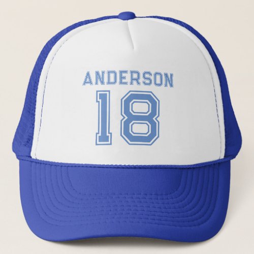 Sports Name Number Your Favorite Player Trucker Hat