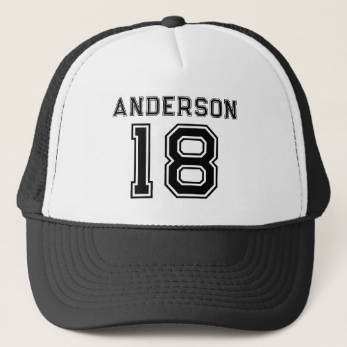 Sports Name Number Your Favorite Player Trucker Hat