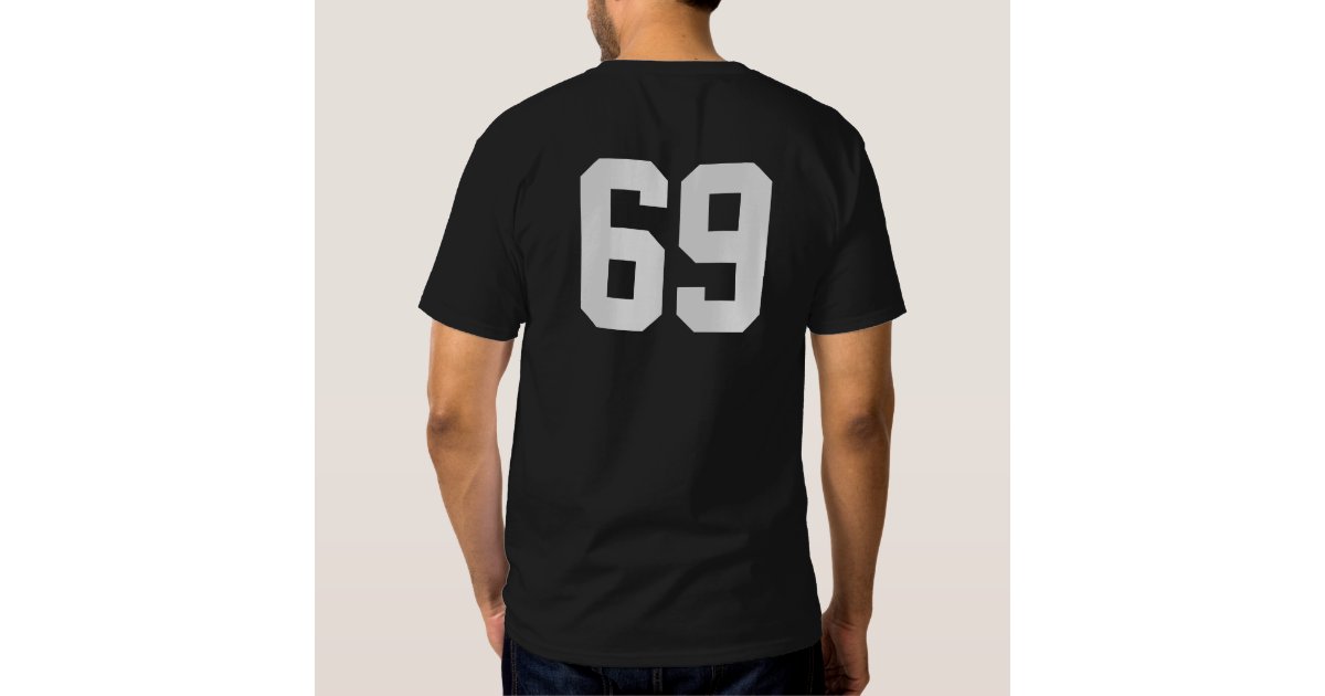 Sports number 69 T-Shirt | Zazzle