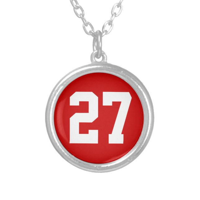 Sports Number Necklaces for Men, Women, Boys Girls (Front)