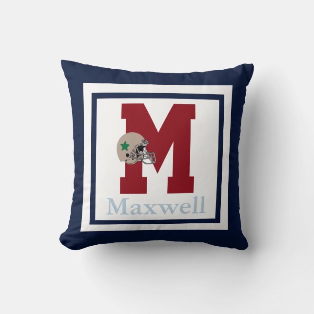 Sports Nursery Boys Decorative Throw Pillow (Front)