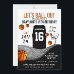Sports Outdoor Basketball Birthday Invitation<br><div class="desc">Basketball Party Basketball Birthday Invitation  is perfect for your sports themed event!</div>