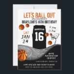 Sports Outdoor Basketball Birthday Invitation<br><div class="desc">Basketball Party Basketball Birthday Invitation  is perfect for your sports themed event!</div>