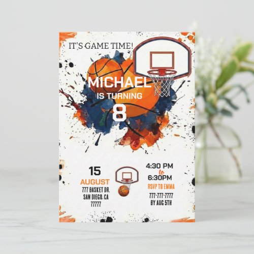 Sports Outdoor Basketball Birthday