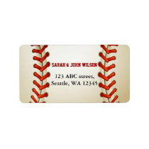Sports Party Baseball theme address label