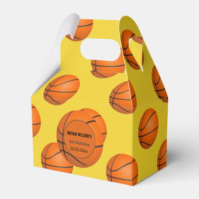 Sports Party Baseball theme Personalized favor box (Front Side)
