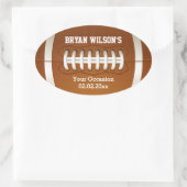 Sports Party football theme Oval Sticker (Bag)