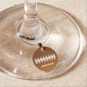 Sports Party football theme Wine Charm (In Situ)