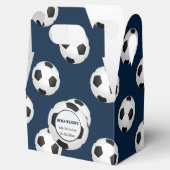 Sports Party Soccer theme Personalized favor box (Opened)
