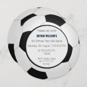 Sports Party Soccer theme Personalized Invites (Front/Back)