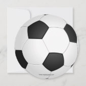Sports Party Soccer theme Personalized Invites (Back)