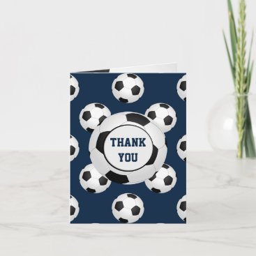 Sports Party Soccer theme Personalized Thank You