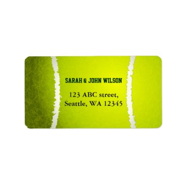 Sports Party Tennis theme address label