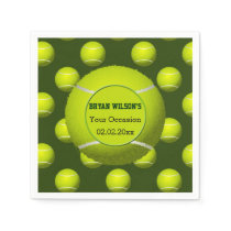 Sports Party Tennis theme Personalized napkins