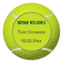 Sports Party Tennis theme Personalized stickers