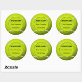 Sports Party Tennis theme Personalized stickers (Sheet)