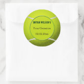 Sports Party Tennis theme Personalized stickers (Bag)